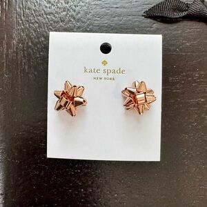 Kate Spade Metallic Bow Earrings